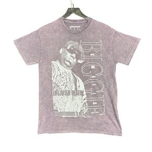 The Notorious B.I.G. T Shirt Mens‎ Medium Purple Biggie Smalls Life After Death